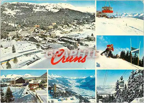 Moderne Karte Crans Switzerland