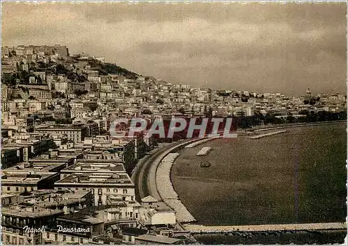 Moderne Karte Napoli Vue generale