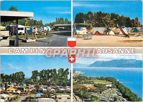 Cartes postales moderne Lausanne Camping