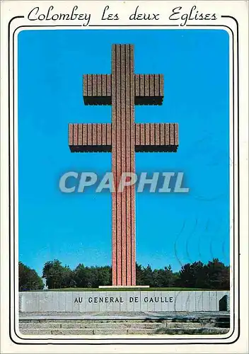 Cartes postales moderne Colombey les deux Eglises Memorial erige a la memoire du General de Gaulle