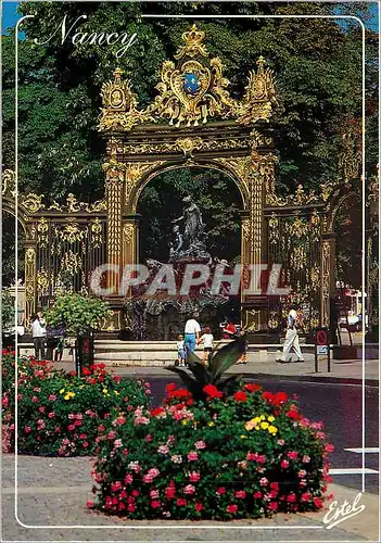 Moderne Karte Nancy Meurthe et Moselle La fontaine d'Amphitrite