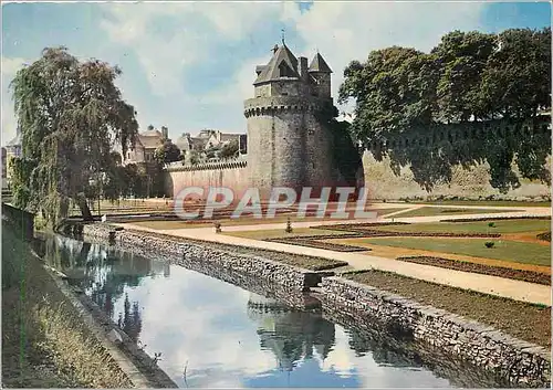 Moderne Karte Vannes Morbihan Les Remparts et la Tour du Connetable de Richemont