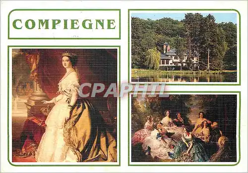 Cartes postales moderne Compiegne Oise Portrait de l'Imperatrice Eugenie d'apres Winterhalter