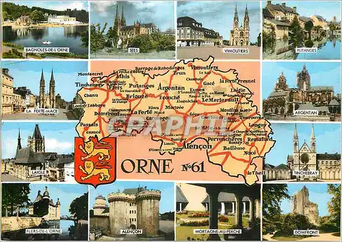 Cartes postales moderne Orne Bagnoles de l'Orne Sees Vimoutiers Putanges