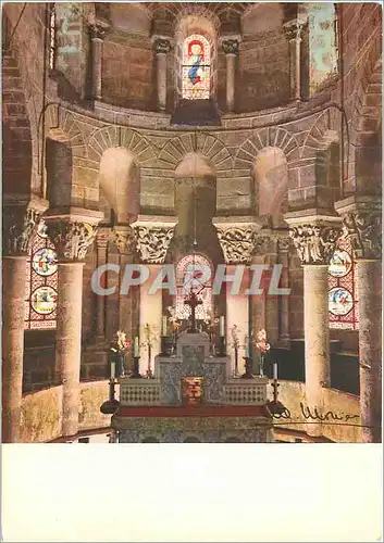 Moderne Karte Saint Nectaire Puy de Dome Le Cheour de l'Eglise romane