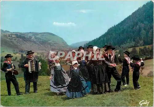 Cartes postales Folklore de France Haute Auvergne Groupe Folklorique La bourree de Murat