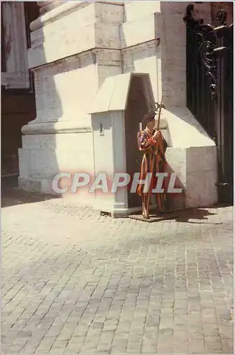 Photo Le Garde suisse a l'entree du Vatican Militaria
