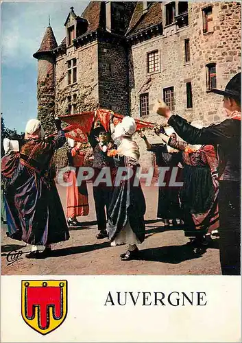 Cartes postales moderne La Haute Auvergne Bourree des foulards danse se la region d'Aurillac