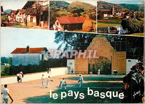 Moderne Karte La Cote Basque Le Pays Basque PA Vieilles maisons Basques Pelote basque