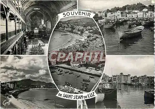 Moderne Karte Souvenir de Saint Jean de Luz