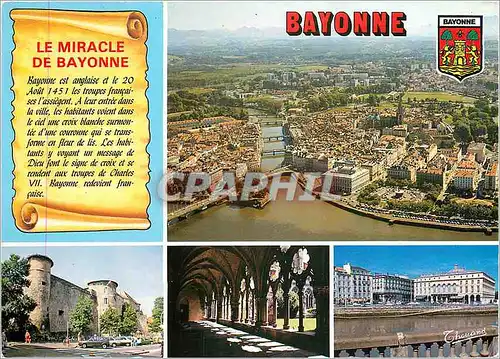 Moderne Karte Le Miracle de Bayonne