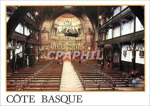 Cartes postales moderne Cote Basque L'eglise de Saint Jean de Luz