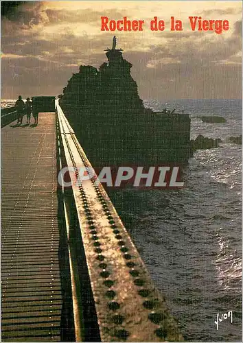 Cartes postales moderne Biarritz Pyrenees Atlantiques Le Rocher de la Vierge