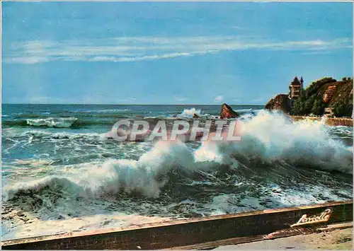 Cartes postales moderne Biarritz Vague d'quinoxe d'automne a la Cote des Basques