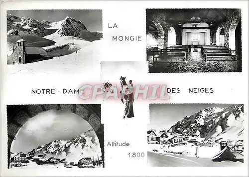 Cartes postales moderne La Mongie Notre Dame des Neiges