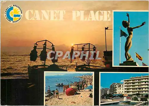 Cartes postales moderne Canet Plage Saint Nazaire en Roussillon Souvenir de la plage radieuse