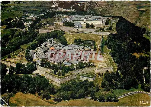 Moderne Karte Mont Louis La Citadelle de Vauban vue du ciel