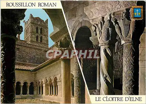 Cartes postales moderne Roussillon Roman Le Cloitre d'Elne