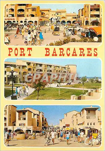 Cartes postales moderne Port Barcares Centre commercial Place Residence Front de mer