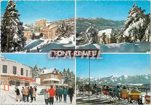 Cartes postales moderne Pyrenees Orientales Font Romeau Neige et glace au soleil Divers aspects de la Station