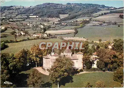 Moderne Karte Souvenirs de Lamartine Saint Point S et L Chateau de Lamartine Vue aerienne