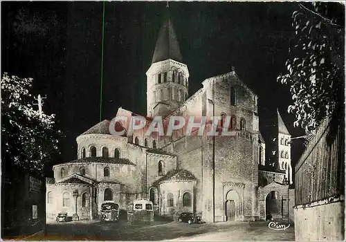 Moderne Karte La Basilique de Paray le Monial S et L Illuminee