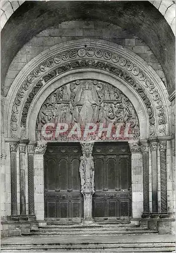Cartes postales moderne Cathedrale d'Autun S et L Portail