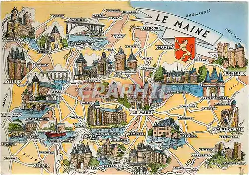Cartes postales moderne Les Provinces Francaise Le Maine