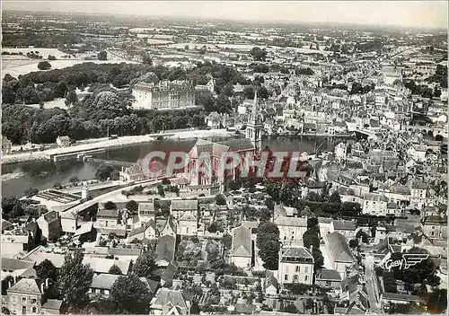 Cartes postales moderne Sable sur Sarthe L'Eglise le Chateau et la Sarthe