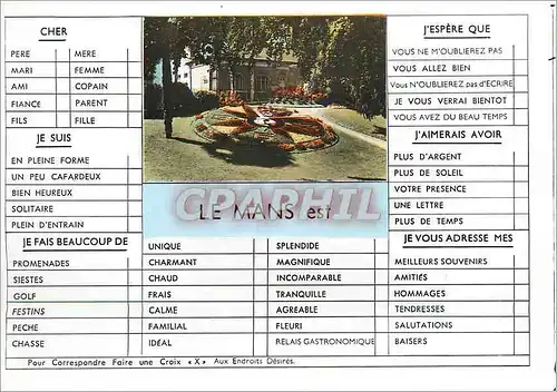 Cartes postales moderne Le Mans est