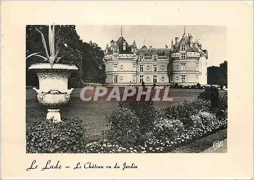 Moderne Karte Le Lude Le Chateau vu du Jardin
