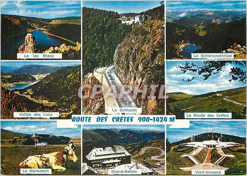 Cartes postales moderne Route des Cretes Lac blanc Vallee des lacs Markstein Route des Cretes Schlucht Vieil Armand