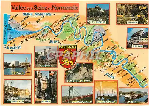 Cartes postales moderne Vallee de la Seine en Normandie Seine Maritime