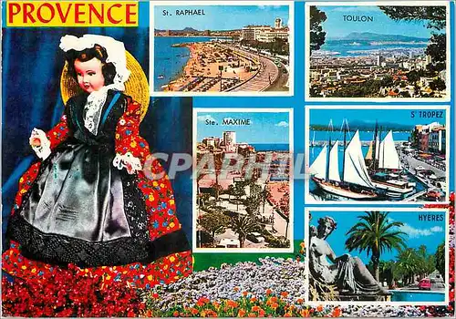 Moderne Karte Provence St Raphael Toulon Hyeres St Tropez Ste Maxime