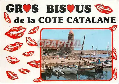 Cartes postales moderne Gros Bisous de la Cote Catalane