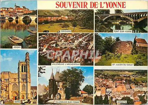 Cartes postales moderne Souvenir de l'Yonne Joigny Cerisiers Pont sur Yonne