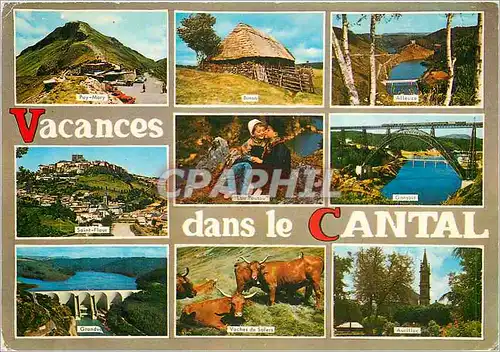 Cartes postales moderne Vacances dans le Cantal Puy Mary Saint Flour Garabit