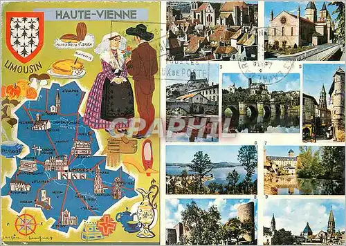 Cartes postales moderne A travers la Haute Vienne Saint Yrieix la Perche Saint Junien Bellac Limoges