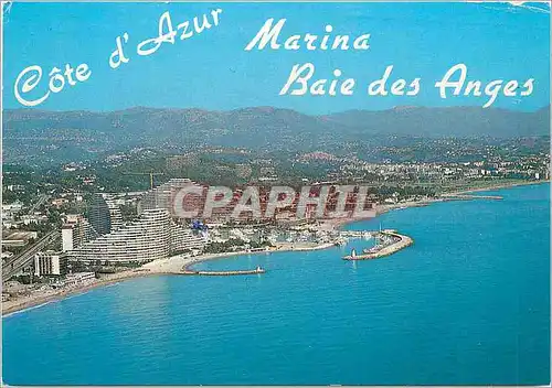 Moderne Karte Cote d'Azur Marina Baie des Anges