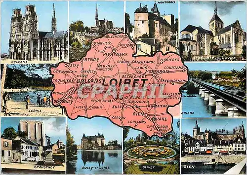 Cartes postales moderne Loiret Orleans Montargis St Benoit s Loire Lorris Briare Beaugency Sully S Loire