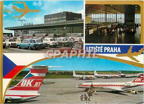Cartes postales moderne Letiste Praha Avion Aviation