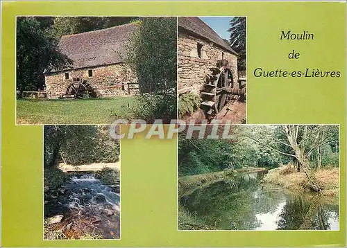 Cartes postales moderne Moulin de Guette es Lievres Plouguenast