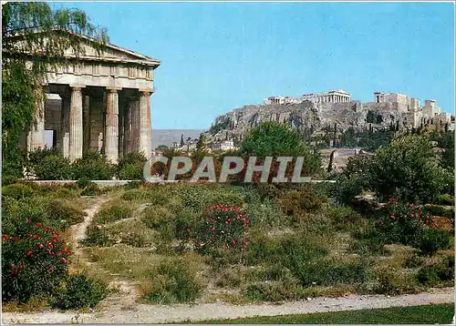 Cartes postales moderne Athenes De Theseion vers l'Acropale