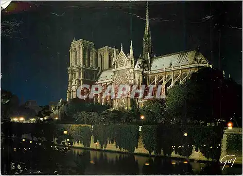 Moderne Karte Palais et ses Merveilles La Cathedrale Notre Dame illuminee