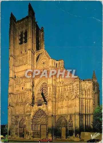 Cartes postales moderne Auxerre Yonne La Facade de la Cathedrale Saint Etienne