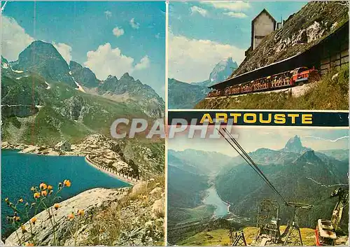 Moderne Karte Artouste Le Telepherique et le Pic du Midi d'Ossau