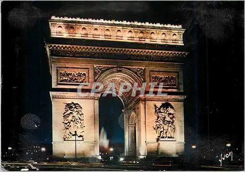 Cartes postales moderne Paris L'Arc de Triomphe Illumine