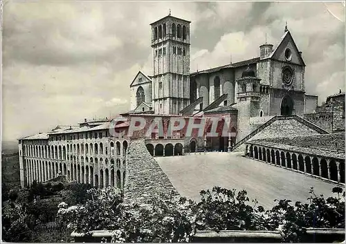 Moderne Karte Assise Basilique de St Francois et Sacre Couvent