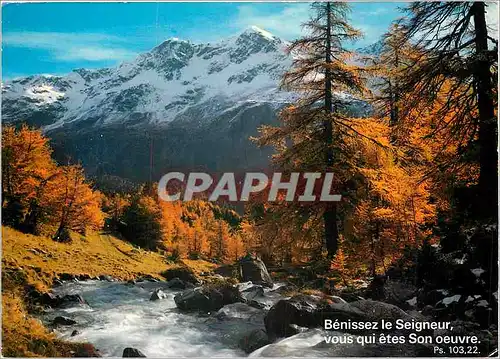 Cartes postales moderne Benissez le Seigneur vous qui etes Son oeuvre