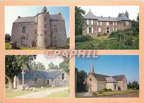 Cartes postales moderne Chateau de la Touche Brandineuf Chateau du Pontgamp Chapelle St Barthelemy Eglise du Vieux Bourg